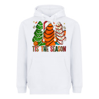 White Tis' The Season Basketball Christmas Cakes Heavyweight Hoodie - BundleAndBundleShop