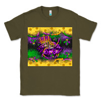Army Green mardi gras lips Classic Tee - LillyAllenDesigns
