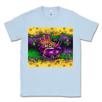 Dusty Blue mardi gras lips Classic Tee - LillyAllenDesigns