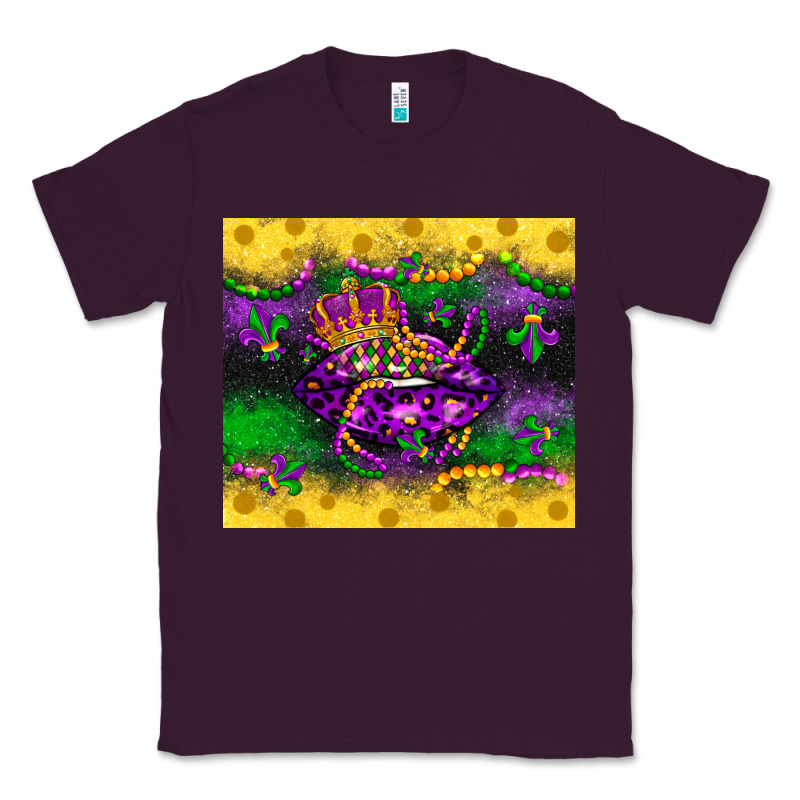 Mardi Gras Lips Classic Tee by LillyAllenDesigns | Teevron