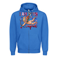 True Royal i am with cupid Zipper Hoodie - OliviaCreatesArt
