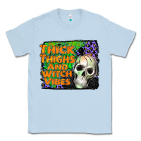 Dusty Blue thick thighs and witch vibes Classic Tee - JahusDesignShop