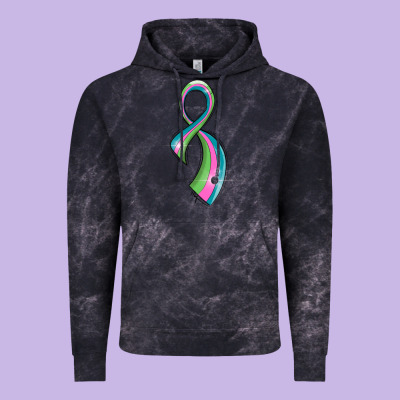 Metastatic Breast Cancer Ribbon Vintage Hoodie Designed By Lillyallendesigns
