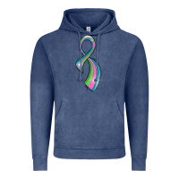Vintage Denim metastatic breast cancer ribbon Vintage Hoodie - LillyAllenDesigns