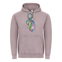 Vintage Zinc metastatic breast cancer ribbon Vintage Hoodie - LillyAllenDesigns