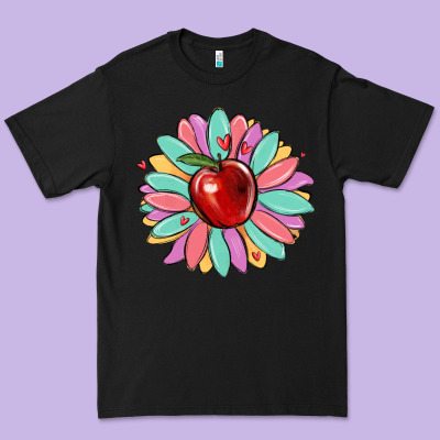 Teacher Apple Premium Tee Designed By Maliassmallbusiness