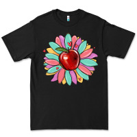 Black teacher apple Premium Tee - MaliasSmallBusiness