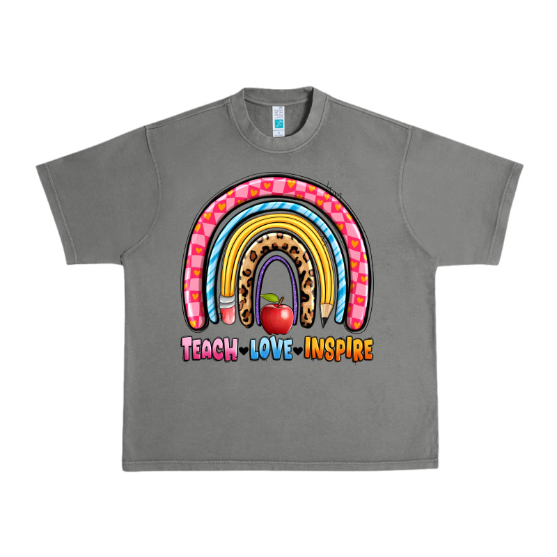 Teach Love Inspire Rainbow Urban Heavy Tee by Artiststas | Teevron