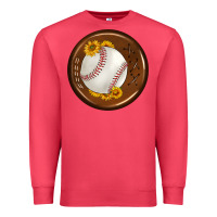 Cardinal baseball with sunflower round earrings Premium Sweatshirt - BundleAndBundleShop