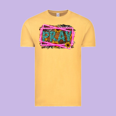 Western Pray Religious Vintage Tee Designed By Lillyallendesigns
