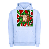 Pigment Grape Ice christmas hereford cow face Urban Hoodie - LillyAllenDesigns