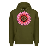 Army Green valentines day sunflower Premium Hoodie - RanaPortraitStore