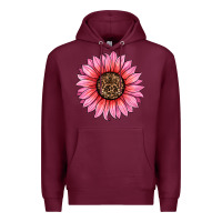 Burgundy valentines day sunflower Premium Hoodie - RanaPortraitStore