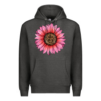 Charcoal Heather valentines day sunflower Premium Hoodie - RanaPortraitStore