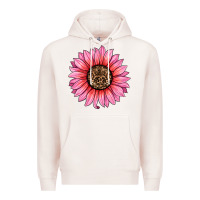 Pale Pink valentines day sunflower Premium Hoodie - RanaPortraitStore