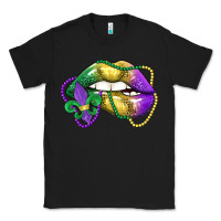 Black mardi gras lips Classic Tee - LillyAllenDesigns