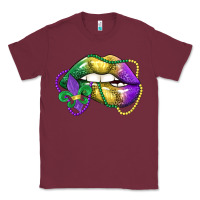 Burgundy mardi gras lips Classic Tee - LillyAllenDesigns