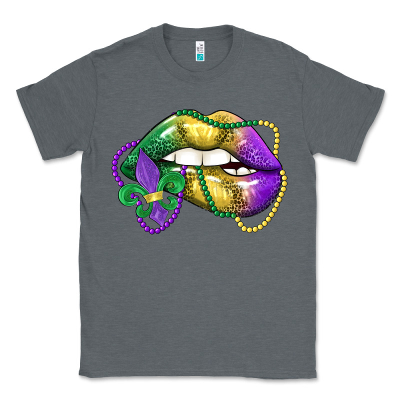 Mardi Gras Lips Classic Tee by LillyAllenDesigns | Teevron