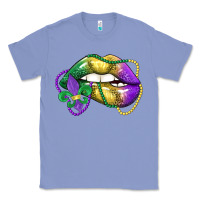 Colony Blue mardi gras lips Classic Tee - LillyAllenDesigns