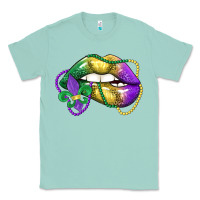 Seafoam mardi gras lips Classic Tee - LillyAllenDesigns