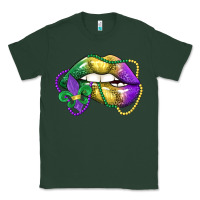 Sports Green mardi gras lips Classic Tee - LillyAllenDesigns