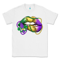 White mardi gras lips Classic Tee - LillyAllenDesigns