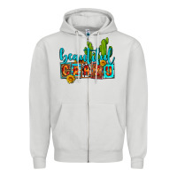 Dove Grey beautiful crazy olivia Zipper Hoodie - OliviaCreatesArt