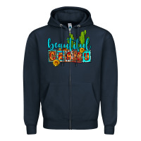 Navy beautiful crazy olivia Zipper Hoodie - OliviaCreatesArt