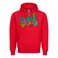 Red beautiful crazy olivia Zipper Hoodie - OliviaCreatesArt