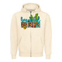 Sandshell beautiful crazy olivia Zipper Hoodie - OliviaCreatesArt