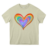 Mossy Watercolor Pride Heart Heavy Core Tee - Jasminsmagicworld