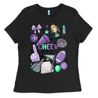 Black cheer mom Ladies Tee - MaliasSmallBusiness