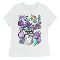 White cheer mom Ladies Tee - MaliasSmallBusiness