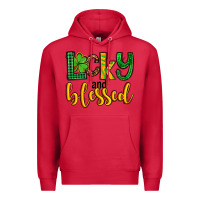 Cardinal St. Patrick's Lucky and blessed Premium Hoodie - OliviaCreatesArt