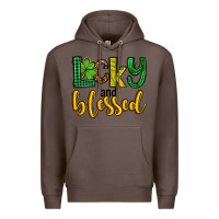 Coffee St. Patrick's Lucky and blessed Premium Hoodie - OliviaCreatesArt