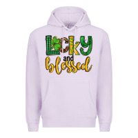 Lilac St. Patrick's Lucky and blessed Premium Hoodie - OliviaCreatesArt