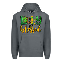 Rock St. Patrick's Lucky and blessed Premium Hoodie - OliviaCreatesArt