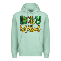 Seafoam St. Patrick's Lucky and blessed Premium Hoodie - OliviaCreatesArt