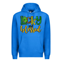 True Royal St. Patrick's Lucky and blessed Premium Hoodie - OliviaCreatesArt