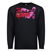 Black hey lover flip phone Premium Sweatshirt - FaDigitalArtStudio