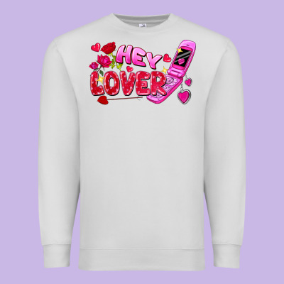 Hey Lover Flip Phone Premium Sweatshirt Designed By Fadigitalartstudio