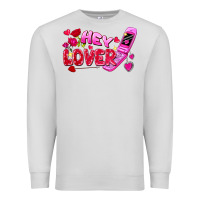 Dove Grey hey lover flip phone Premium Sweatshirt - FaDigitalArtStudio