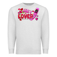 Oatmeal Heather hey lover flip phone Premium Sweatshirt - FaDigitalArtStudio