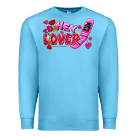 Ocean Blue hey lover flip phone Premium Sweatshirt - FaDigitalArtStudio