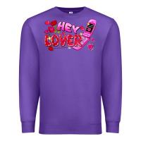 Purple hey lover flip phone Premium Sweatshirt - FaDigitalArtStudio