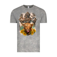 Cloud Rock Western Heifer Cow with crosses Vintage Tee - LillyAllenDesigns