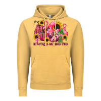 Vintage Mustard in october we wear pink Vintage Hoodie - LillyAllenDesigns