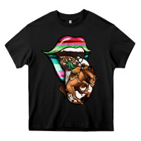 Black Serape Cowboy Tongue Heavy Core Tee - Jasminsmagicworld