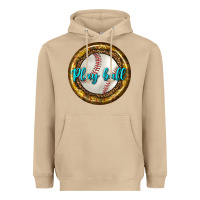 Mushroom baseball with sunflower round earrings Heavyweight Hoodie - BundleAndBundleShop