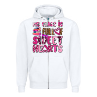 White my class is full of sweet hearts olivia Zipper Hoodie - OliviaCreatesArt